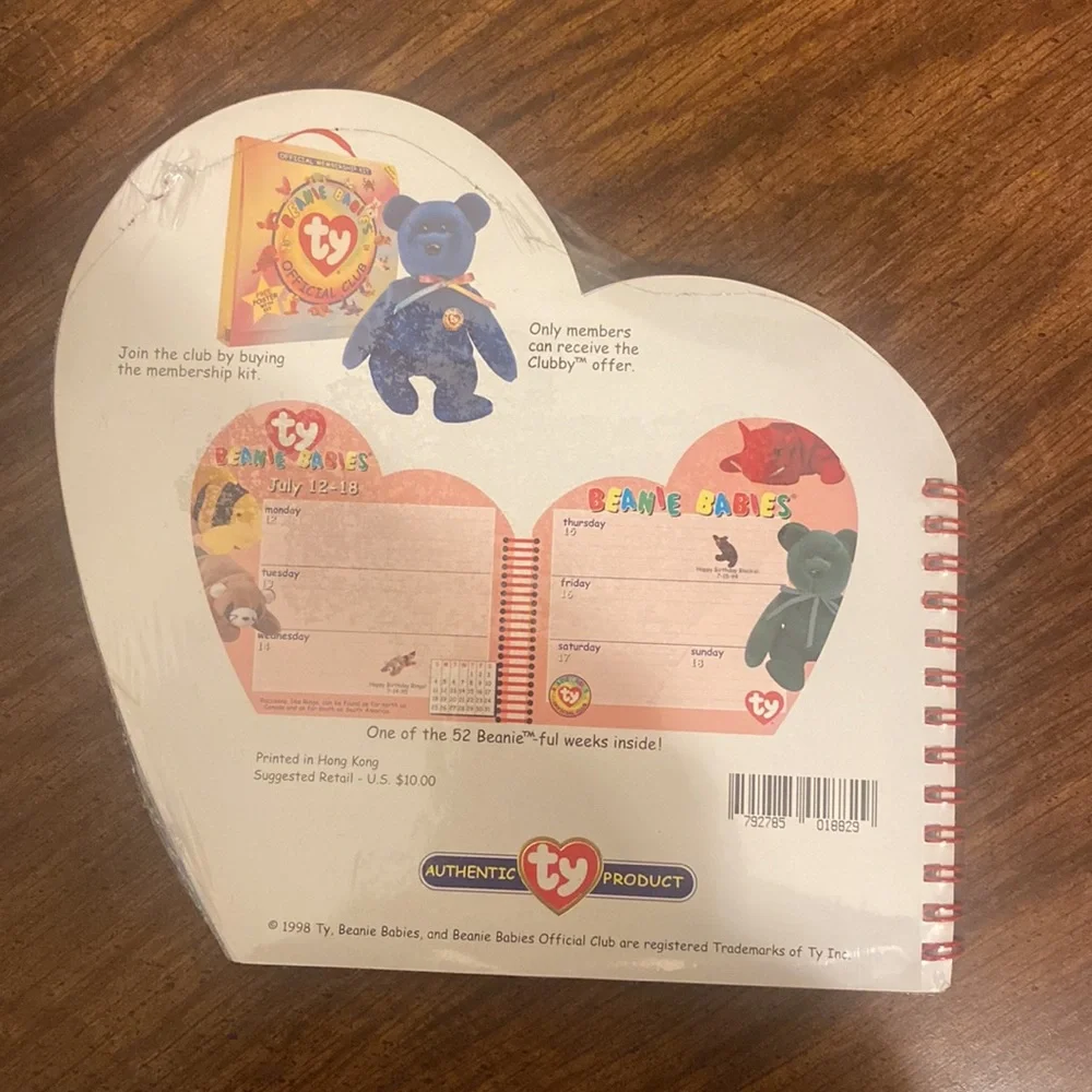 NWT!! Rare! 1999 Beanie Babies Official Calendar